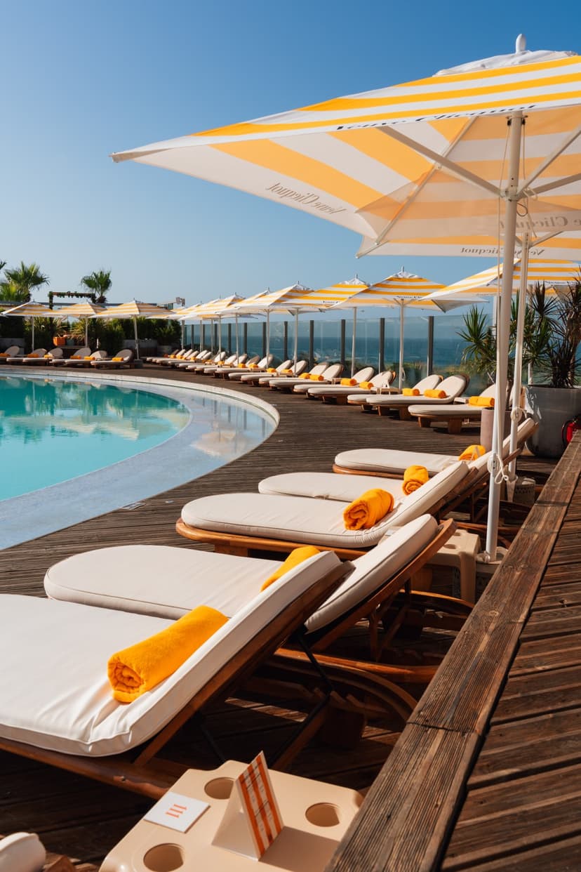 Sophisticated beachclub atmosphere