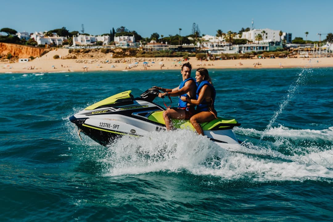 beach club with jet ski algarve