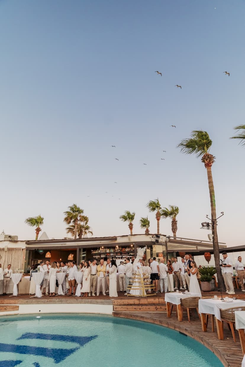 Sunset party at Vale do Lobo beach